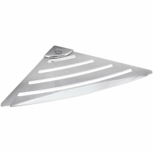 GEDY ES81 Smart кутова полиця для душової кабіни, 17,8 x 17,8 см, кругла, ABS/нержавіюча сталь