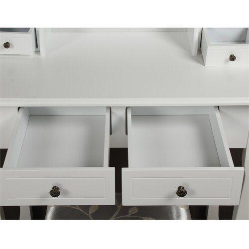 Dekoratív asztal székkel RODES NEW, fehér