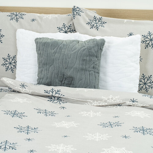 4Home Flanell-Bettwäsche Snow Romance, 160 x 200 cm, 70 x 80 cm