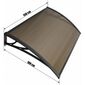 Aldotrade Türvordach 150 x 100 cm ungetrennt Lagrada, braun