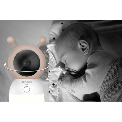 Concept KD0010 dětská video chůvička s LED světlem KIDO s propojením do monitoru
