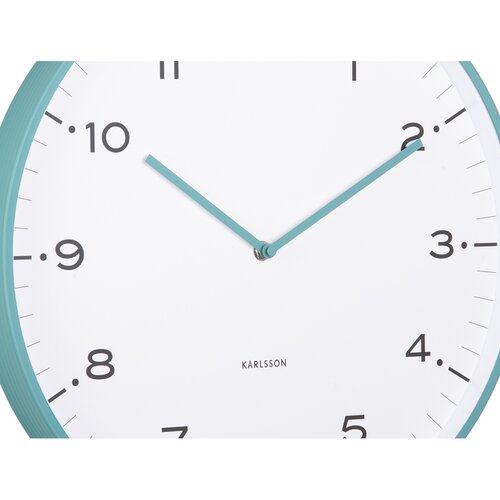Karlsson 6011BL designové nástěnné hodiny modrá, pr. 40 cm
