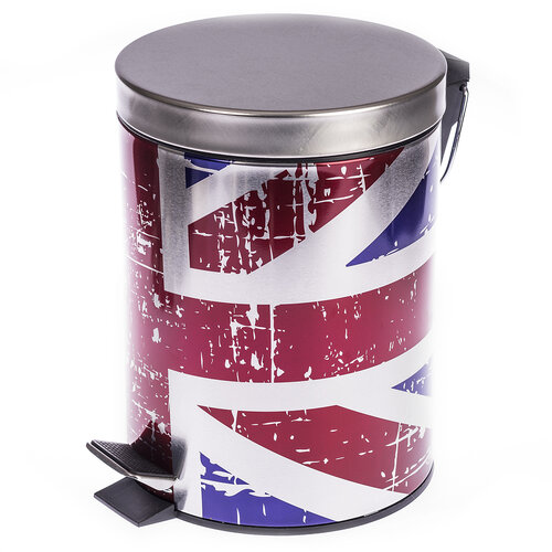 Odpadkový koš s vlajkou Velké Británie