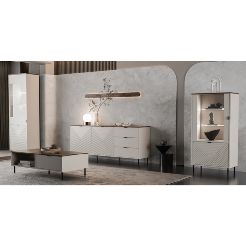 Konferenčný stolík EYCO, svetlobéžová