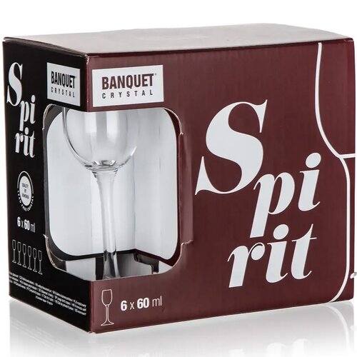 Banquet 6-delni set kozarcev za liker Leona, 60 ml
