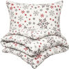 4Home Bettwäsche Mikroflanell Snowflakes,