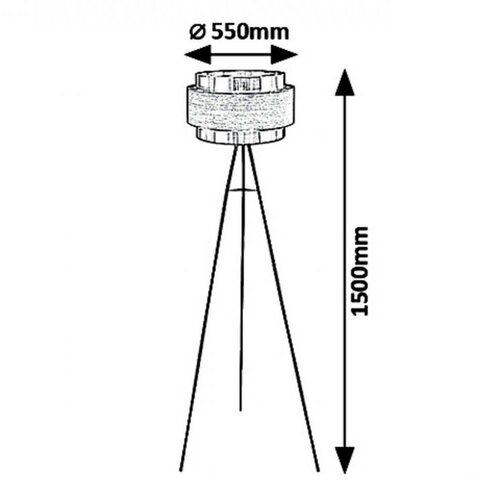 Obrázok Rabalux Rabalux 5385 - Stojacia lampa BASIL 1xE27/40W/230V RL5385