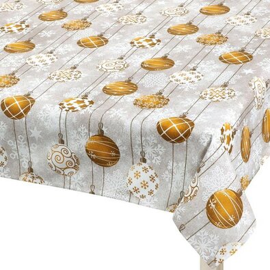 Față de masă Bellatex Crăciun Glob de aur , 120 x140 cm