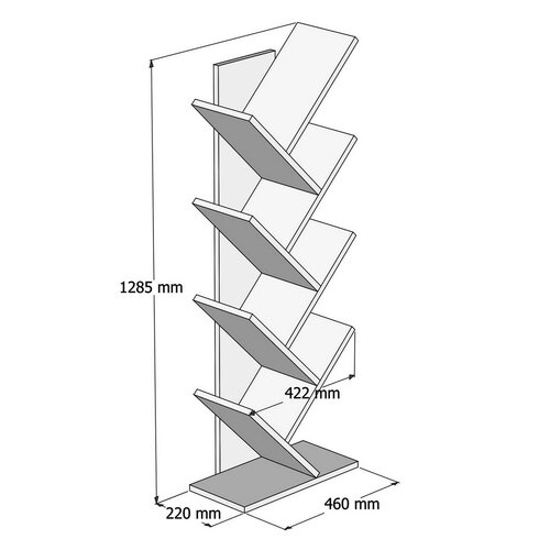 Biblioteczka Hitit Walnut