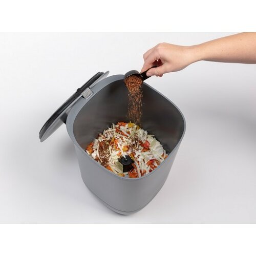 Plastia komposztáló Bokashi szürke, 35,5 cm