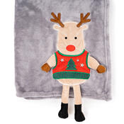4Home Xmas Reindeer karácsonyi takaró, 150 x 200 cm