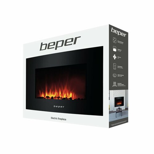 Șemineu electric Beper RI503 montat pe perete
