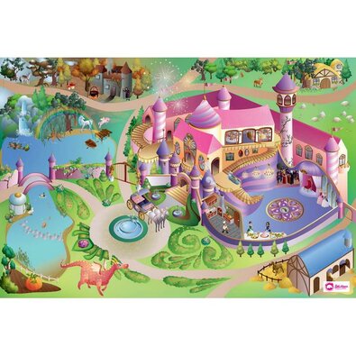 Domarex Otroška preproga Little Hippo Princeske,75 x 112 cm