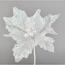 Umělá Poinsettie bílá, 25 cm