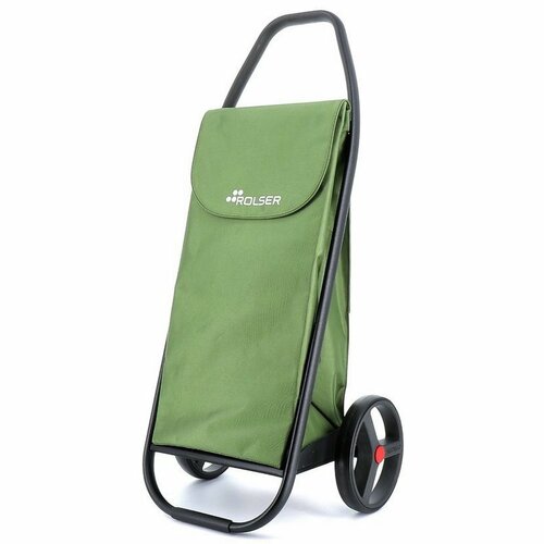 Rolser Com MF 8 Black Tube bevásárlótáska kerekeken, zöld