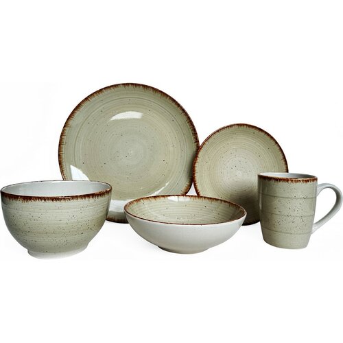 Banquet Geschirrset Spiral Ivory, 30-teilig