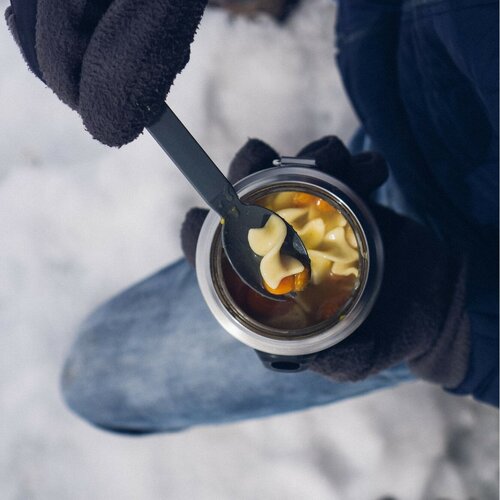 STANLEY Thermobehälter 400 ml mit Löffel/Gabel, schwarz matt