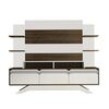 TV-Möbel Delpi Walnut and White
