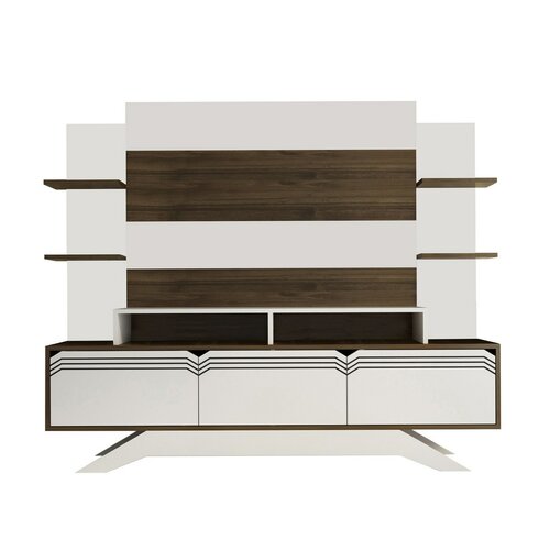 TV-Möbel Delpi Walnut and White