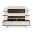 TV-Möbel Delpi Walnut and White