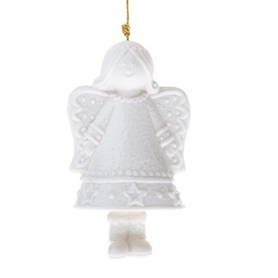 Dzwonek porcelanowy Anioł, 7,9 x 10,1 x 6,5 cm