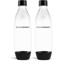 Sticlă Sodastream Fuse Black 2x 1 l,lavabile în mașina de spălat vase