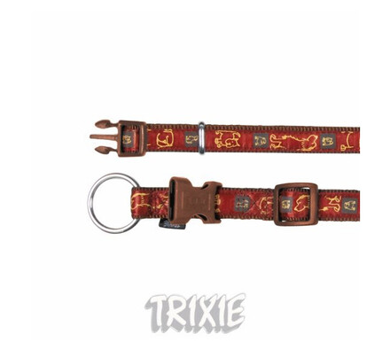 Nylonový obojek Trixie Impression, hnědý, L / XL