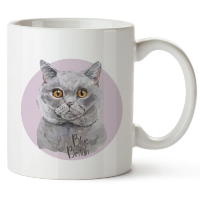 Bohemia Gifts Cană ceramică - Blue British, 350 ml