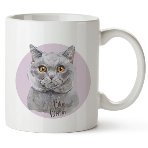 Bohemia Gifts Cană ceramică - Blue British, 350 ml