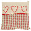 Poszewka na poduszkę – jasiek haftowane serce, 40 x 40 cm