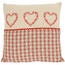 Poszewka na poduszkę – jasiek haftowane serce, 40 x 40 cm