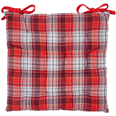 Home Elements Prešiti sedežni blazin Kárordeče-siva, 40 x 40 cm