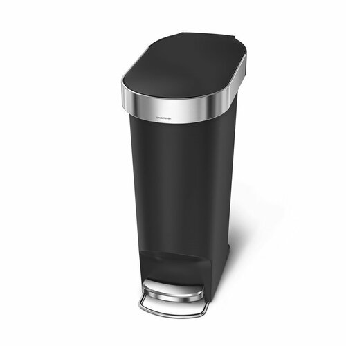 Simplehuman Pedal oval koš za smeti 40 l, črn
