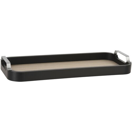 Serviertablett-Set Refreshment 2 Stück, Schwarz