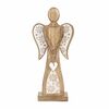 Decorațiune de Crăciun din lemn Orion Înger cuinimă , 45,5 cm