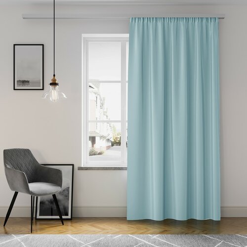 Restilo Oxford Pleat függöny, kék, 140 x 250 cm
