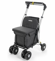 Carlett Senior Comfort nákupná taška na kolieskach 36 l, tm. sivá