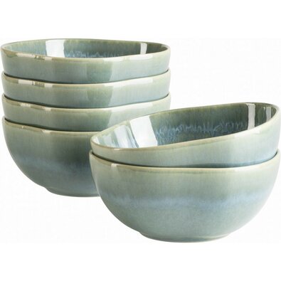 Mäser Set skodelic Cordelia Atacama Green Textura16 cm, 6 kos