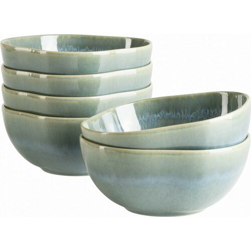 Mäser Set skodelic Cordelia Atacama Green Textura 16 cm, 6 kos