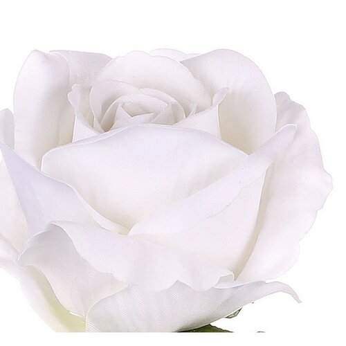 Umetna roža, bela, 1 cvet, 15 x 15 x 50 cm
