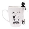 Porcelanski vrč s kovinsko žlico Catanic, 320 ml