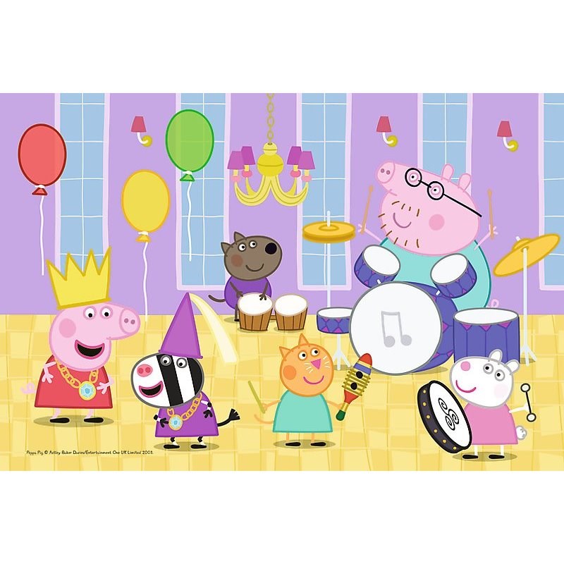 Puzzle TREFL Prasátko Peppa: Na plese 60 dílků