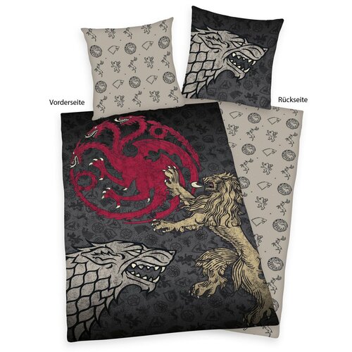 Herding Pamut ágynemű Game of Thrones, 135 x 200cm, 80 x 80 cm