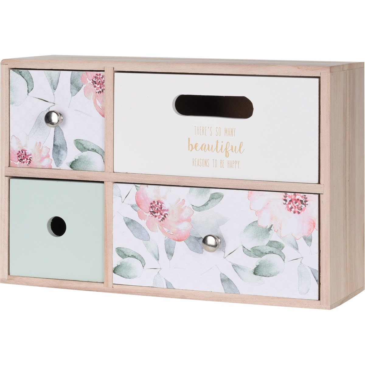 Drevená skrinka so 4 zásuvkami Santini