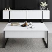 Luxe White and Black dohányzóasztal