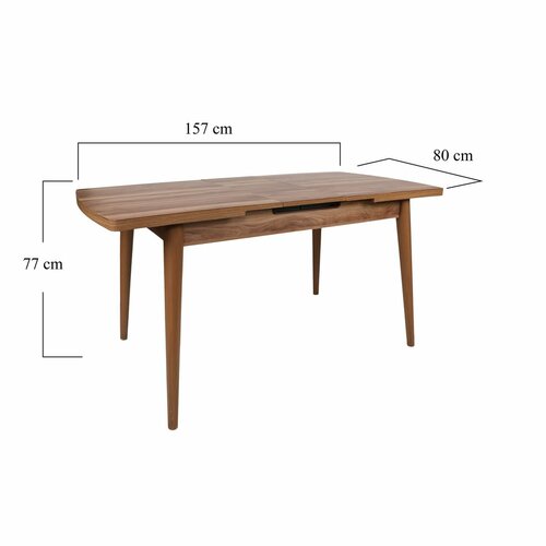 Rozkladací jedálenský stôl Inci Walnut