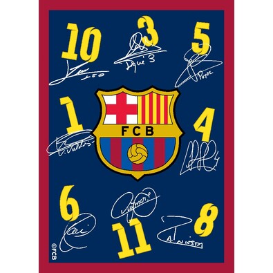 Kusový koberec FC Barcelona, 95 x 133 cm