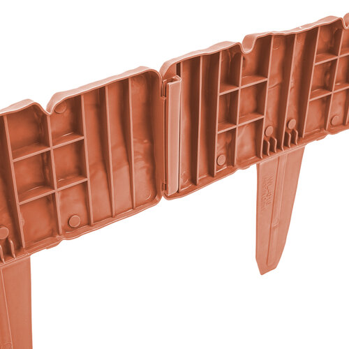 4Home Zahradní palisáda - obrubník Terracotta,2,5 m
