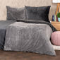 Lenjerie de pat din micro-flanelă 4Home Stripe, gri, 140 x 200 cm, 70 x 90 cm