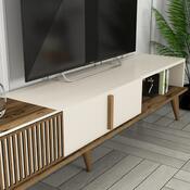 Perete TV Milen Walnut and Cream